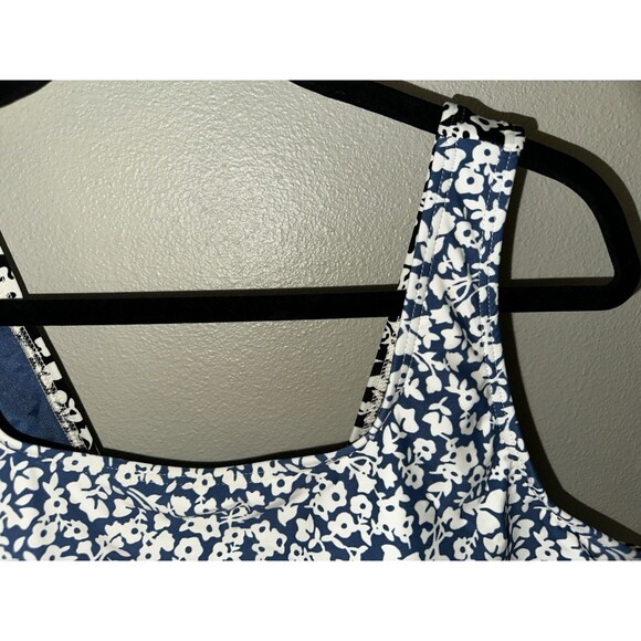 Lands End Plus Size Womens Swimsuit Bathing Suit Size 20 Bathing Suit Blue Black - Picture 3 of 6